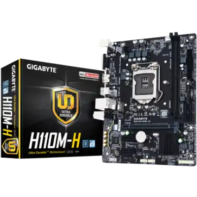 Gigabyte GA-H110M-H M-ATX Motherboard, 6th and 7th Gen Intel Processor Support