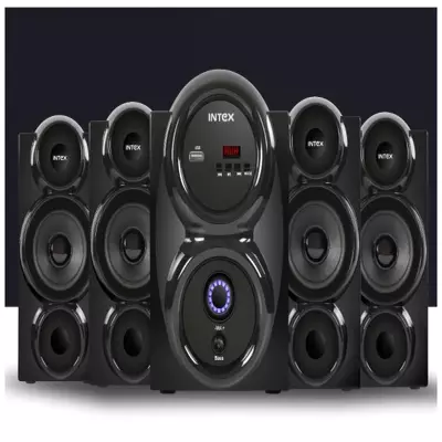 Intex 4.1 SHINE FMUB 65 W Bluetooth Home Theatre  (Black, 4.1 Channel)