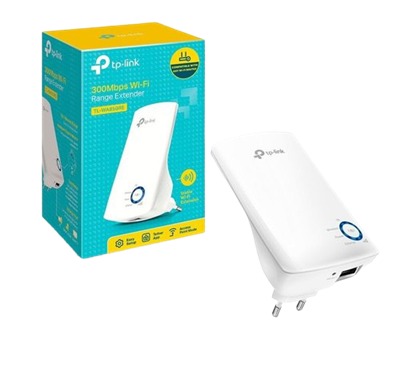 TP-Link TL-WA850RE N300 Wireless Range Extender, Broadband/Wi-Fi Extender, Wi-Fi Booster/Hotspot with 1 Ethernet Port, Plug and Play, Built-in Access Point Mode