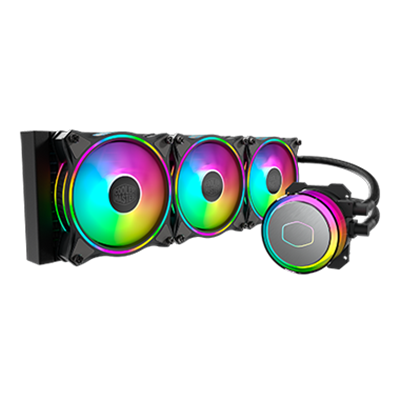 Cooler Master MasterLiquid ML360R Addressable RGB AIO CPU Liquid Cooler 28 Independently-Controlled LEDs Triple 120mm ARGB Air Balance MF