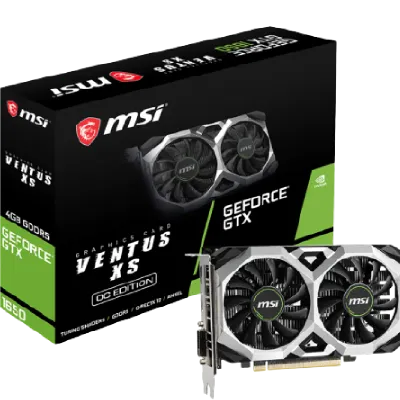 MSI GeForce GTX 1650 Ventus XS 4G OC GDDR5 Gaming Graphic Card