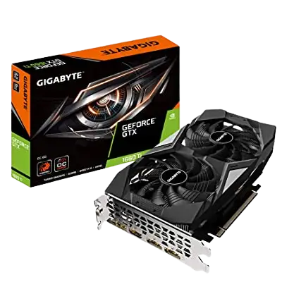 Gigabyte GeForce GTX 1660 OC 6GB GDDR5 Graphics Card, 2X Windforce Fans