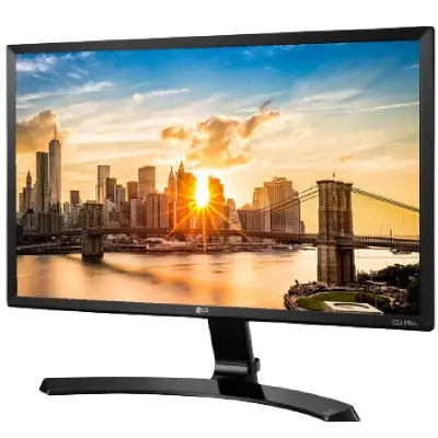 LG 22 inch (55 cm) IPS Monitor - Full HD, with VGA, HDMI, DVI, Audio Out Ports - 22MP68VQ (Black)